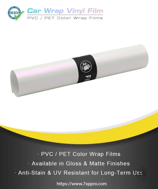  PVC & PET Matt white to purple