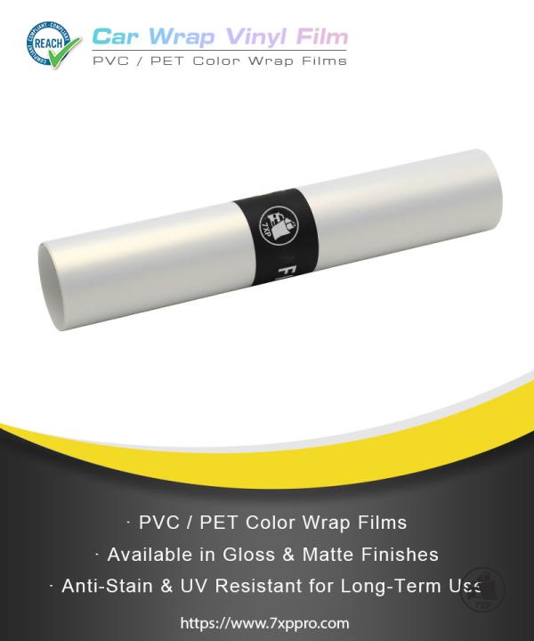  PVC & PET Matte White to Gold